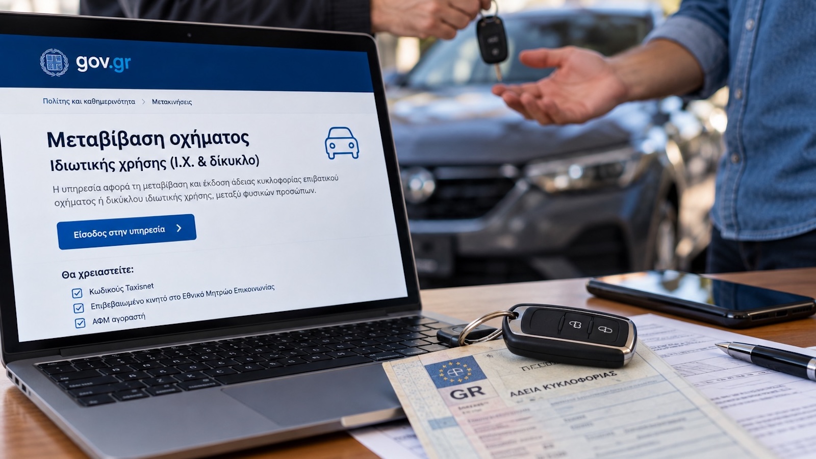 Πουλάς ή αγοράζεις ΙΧ από ιδιώτη; Η μεταβίβαση γίνεται ψηφιακά Πουλάς ή αγοράζεις ΙΧ από ιδιώτη; Η μεταβίβαση γίνεται ψηφιακά
